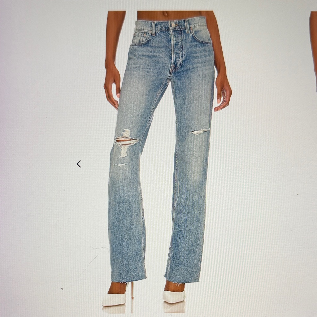 Grlfrnd Jeans Courtney Low Rise Loose Boot